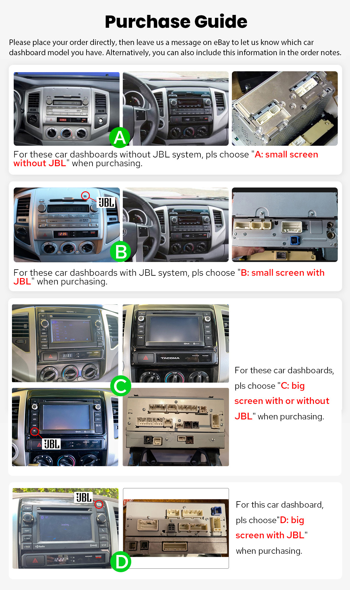  JOYING Android 13 Car Radio Headunit for 2005-2015 Toyota Tacoma Plug and Play